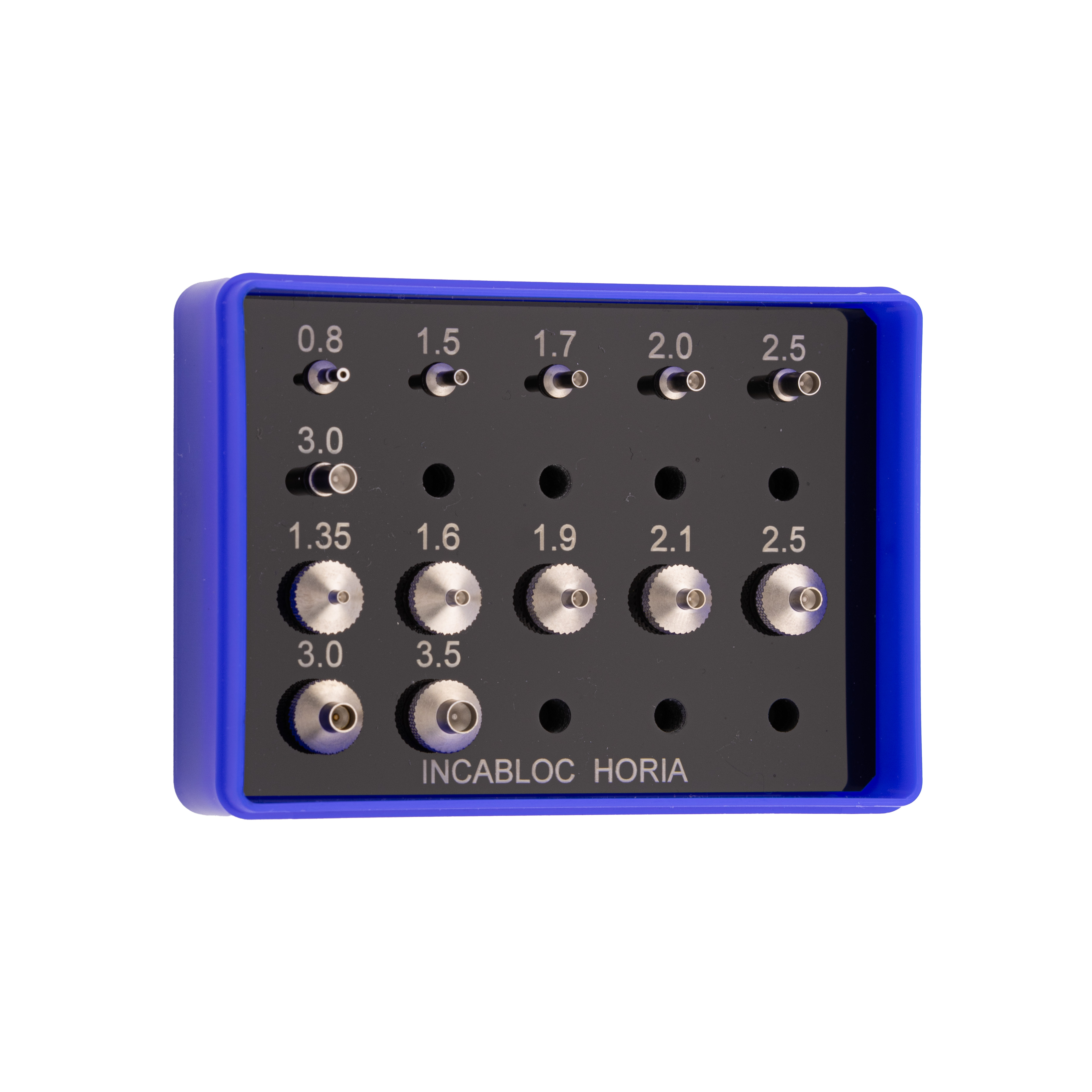 Jeu de tasseaux et poussoirs 4.00 mm pour incabloc