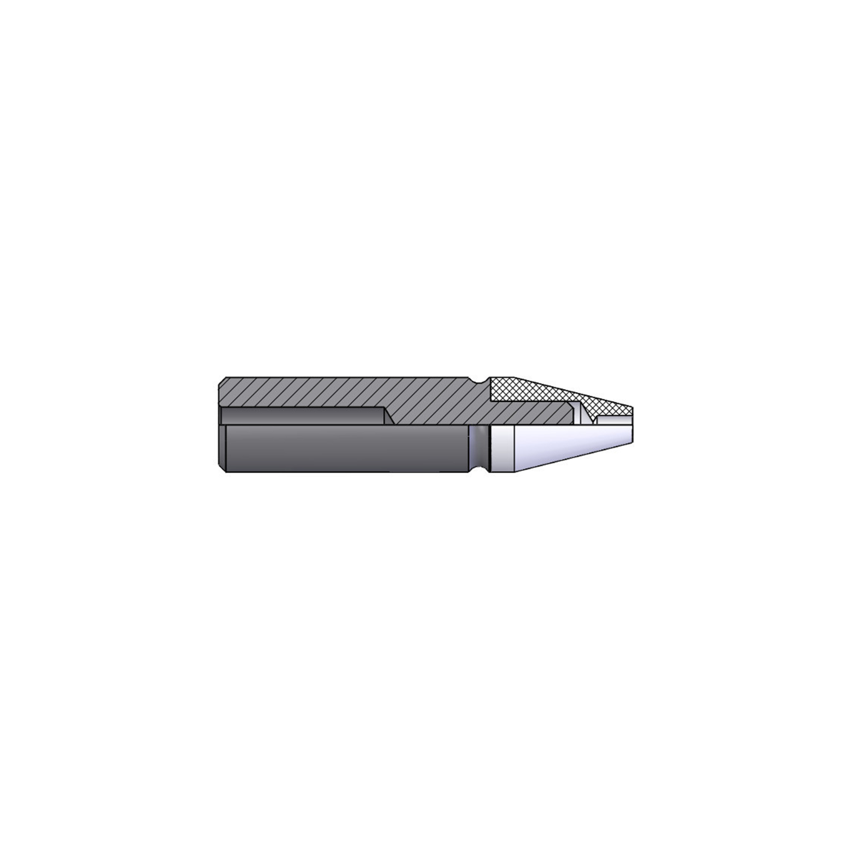 Steel–delrin pusher 4 mm No°1 - N°11