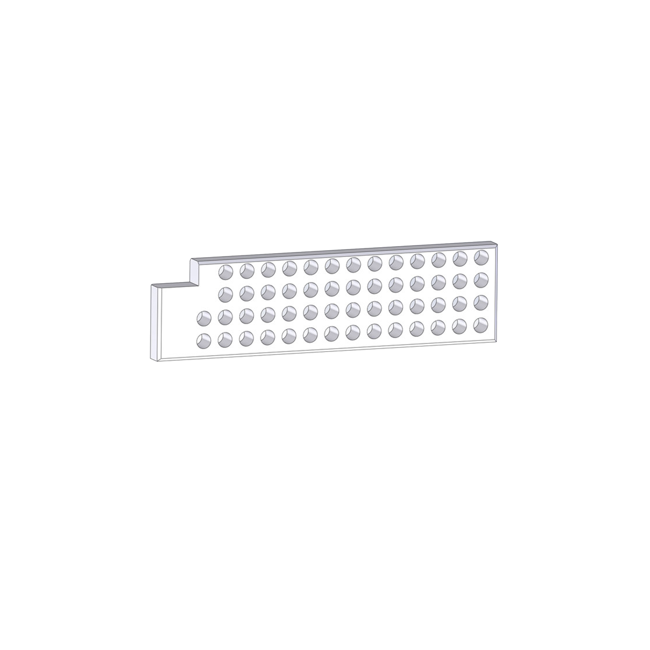 Partition segment, hole Ø 1.00 mm, for PA 400-01 range