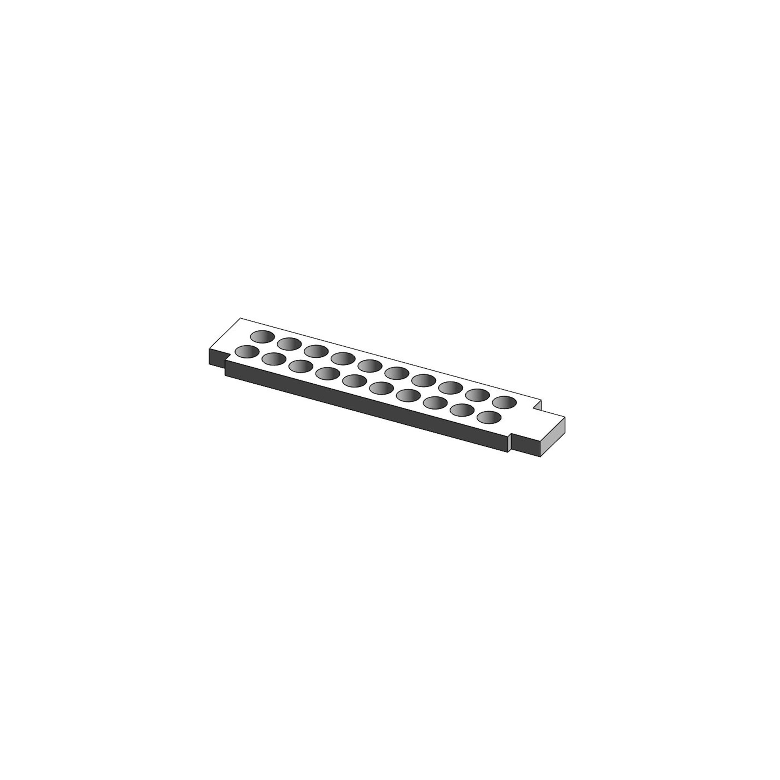 Partition segment, hole Ø 2.00 mm, for PA 450-01 range